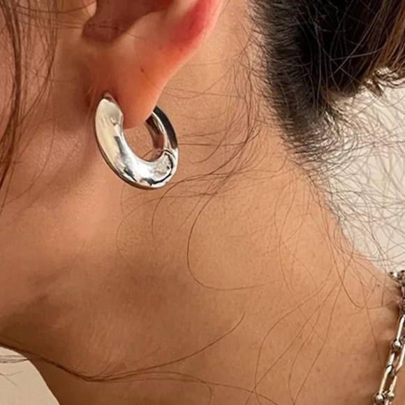 WGP Round Hoop Earrings - Picture 9 of 9